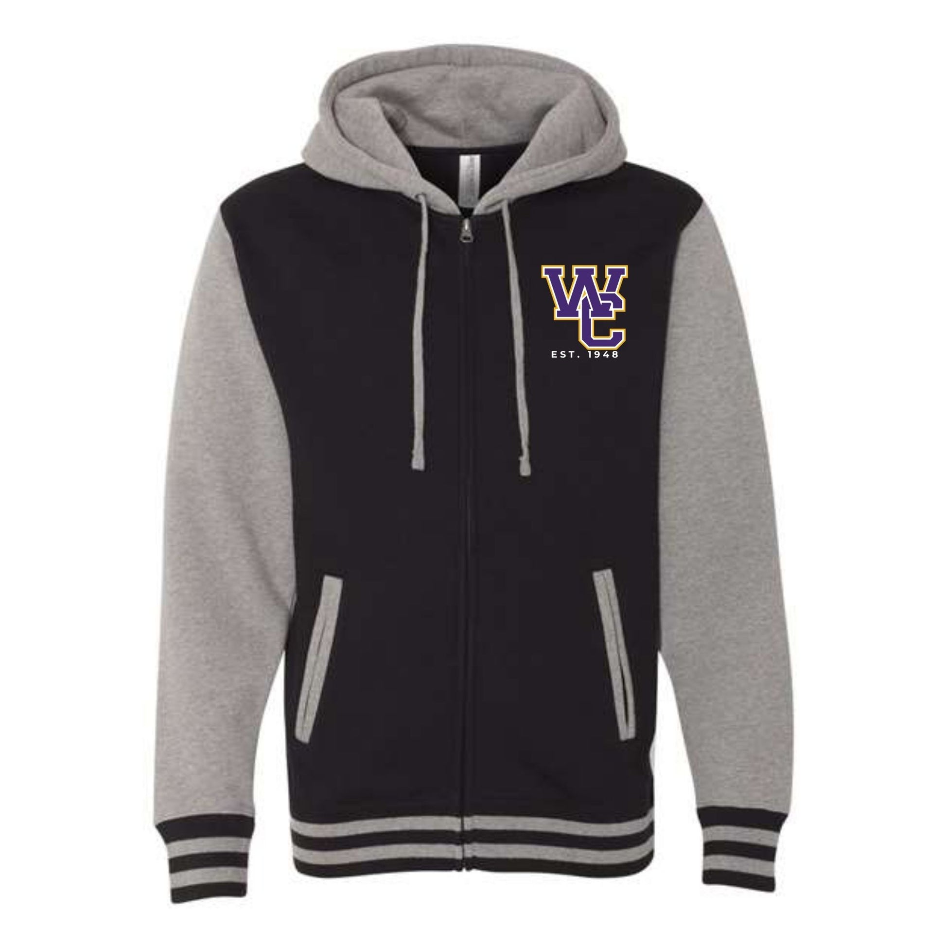 Letterman Style Hoodie Jacket