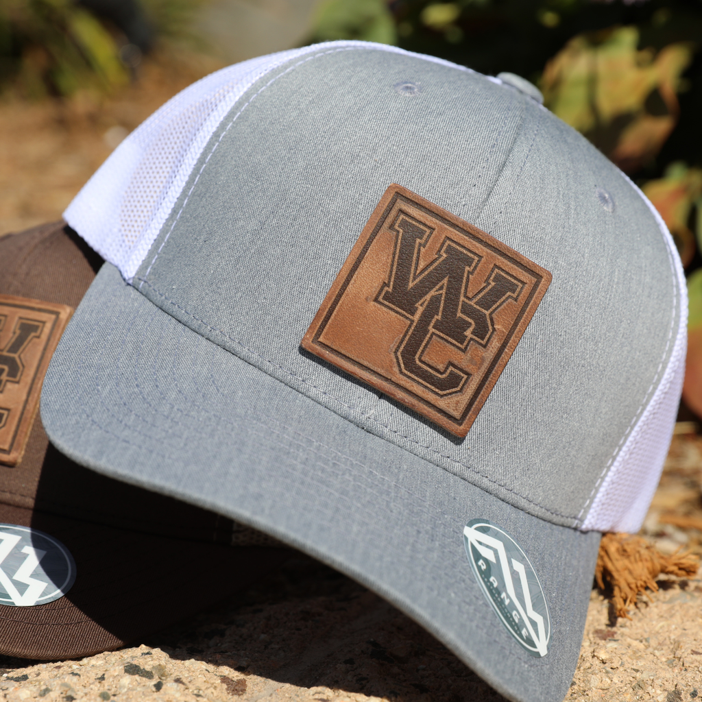 Retro Trucker Mesh Hat with Leather WC Stamp