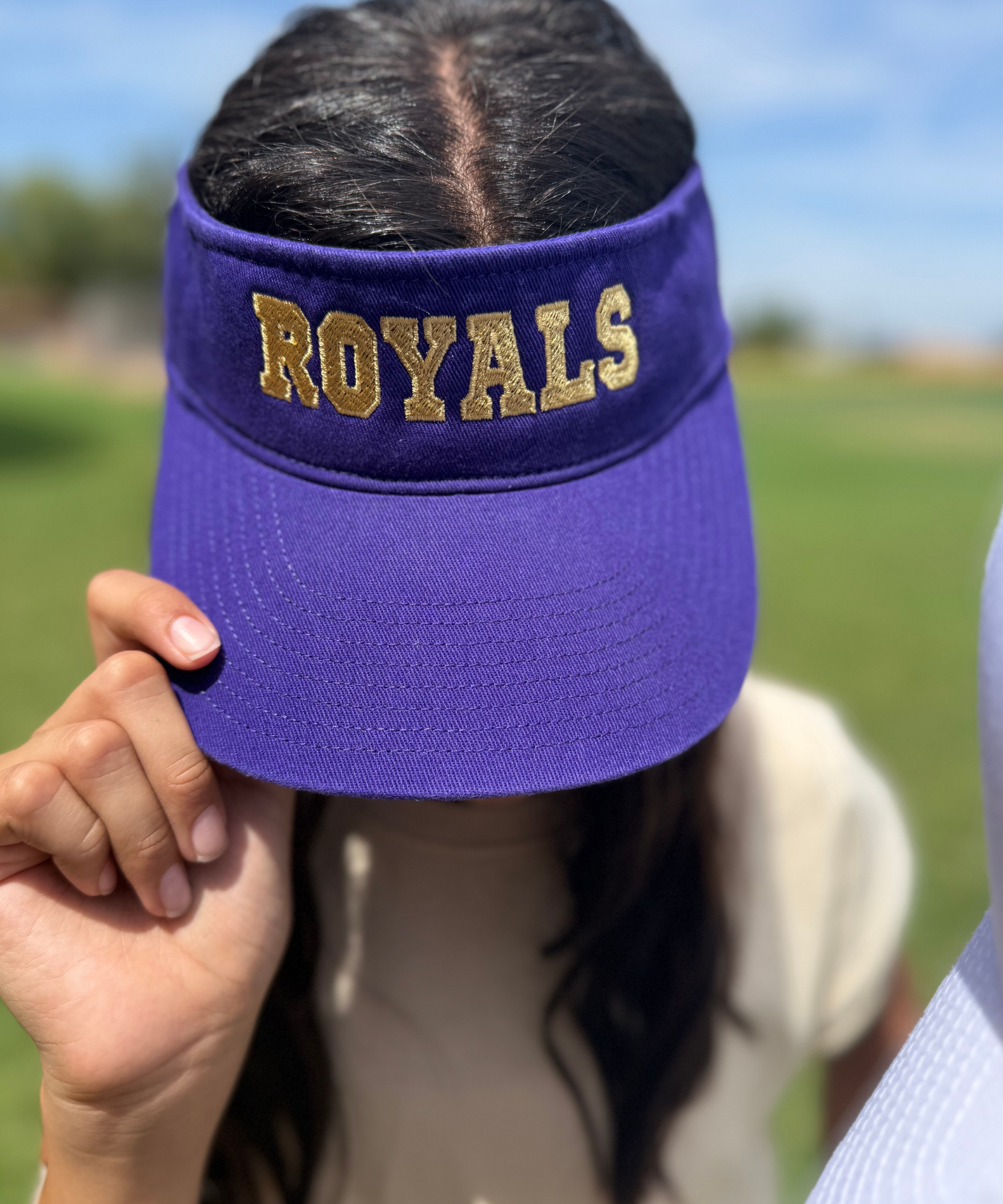 Purple Gold Royals Visor