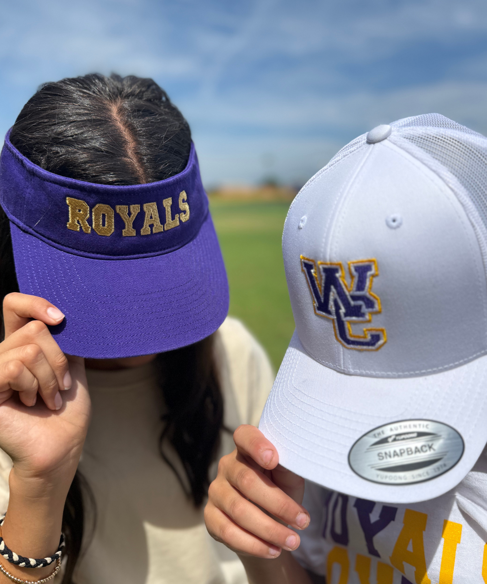 Purple Gold Royals Visor