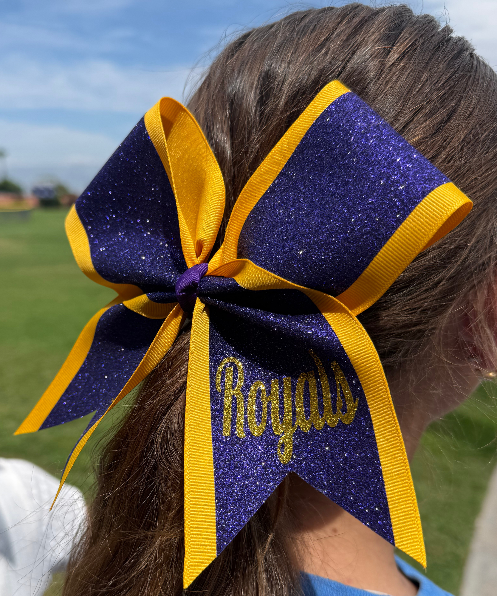 Glitter Royals Purple Spirit Bow