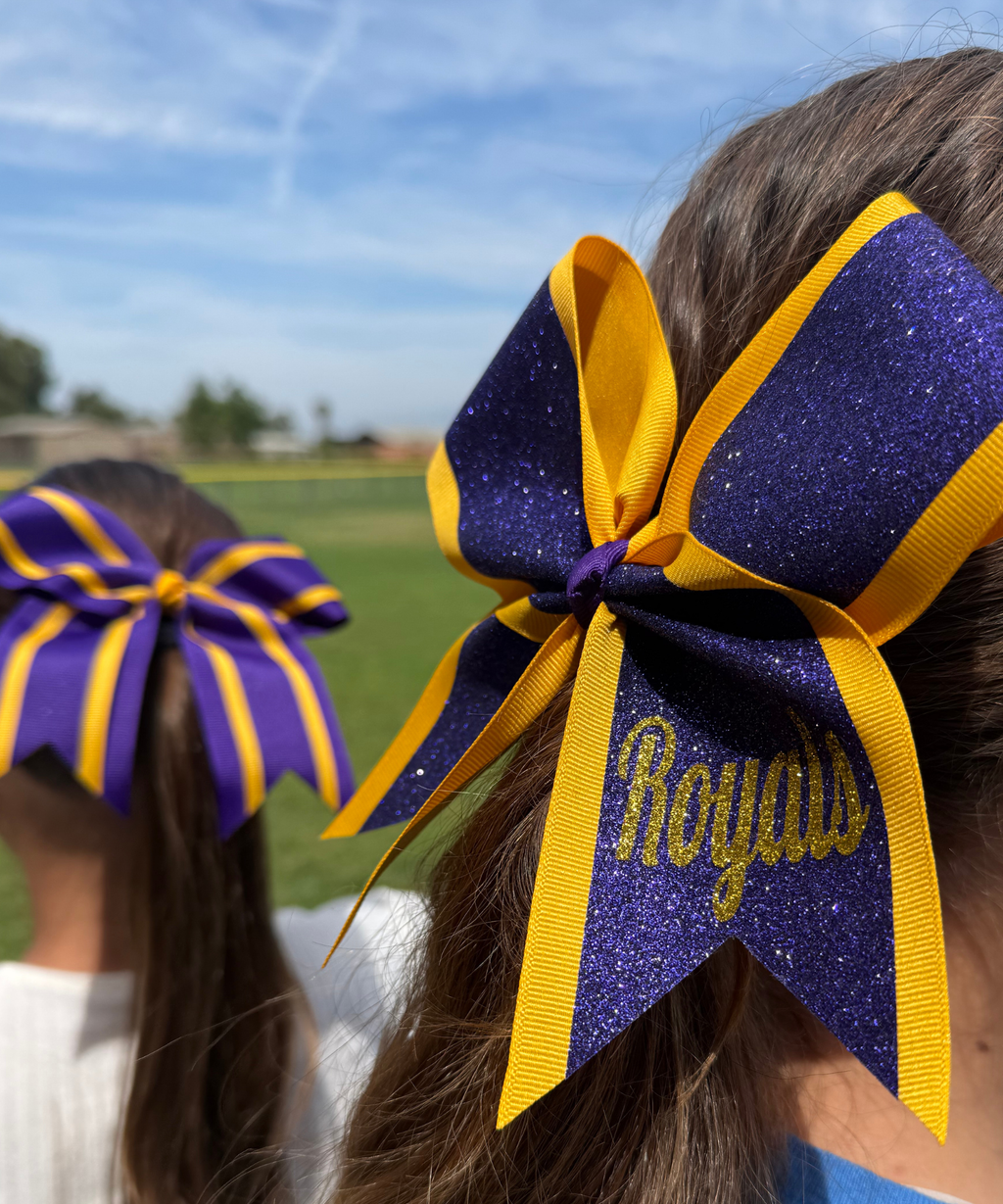 Purple & Gold Bow