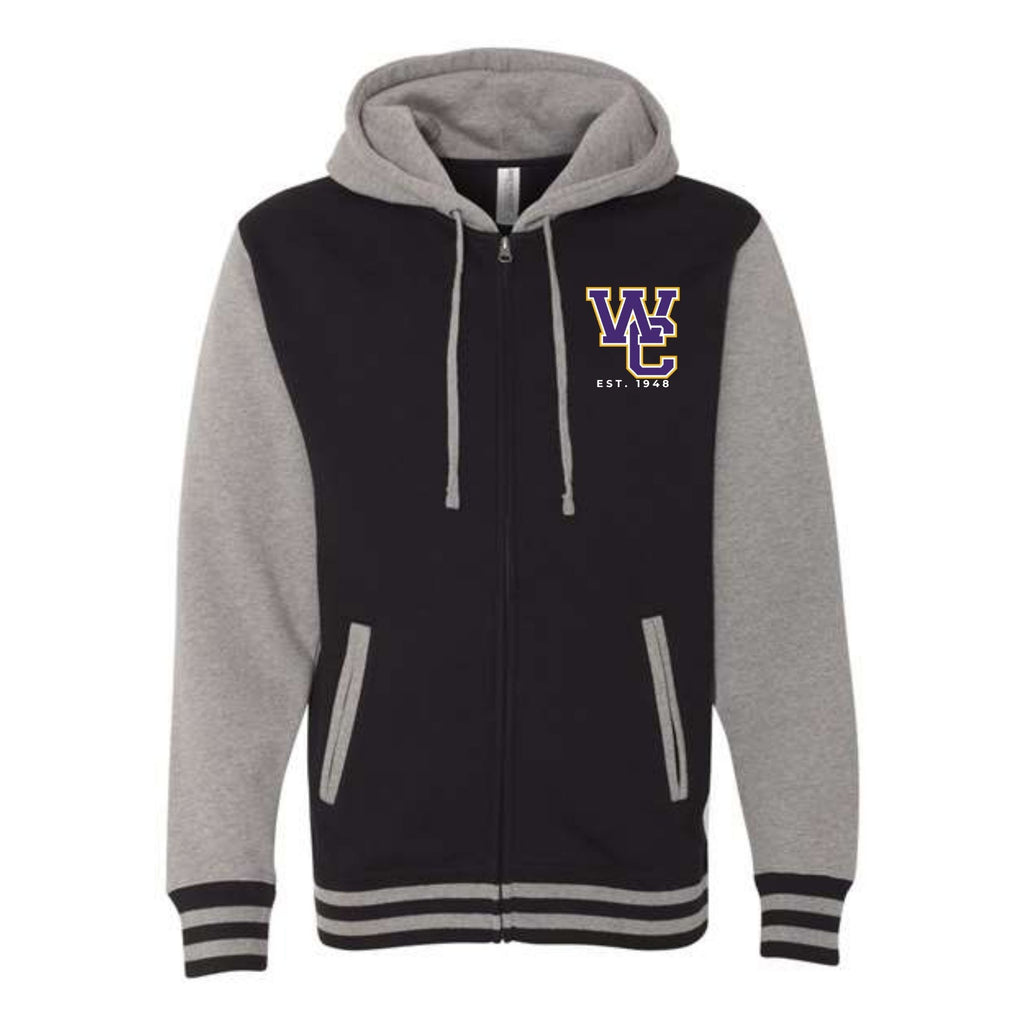 Letterman Style Hoodie Jacket