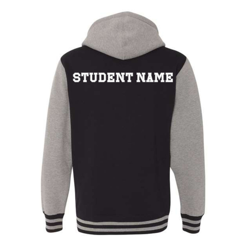 Letterman Style Hoodie Jacket