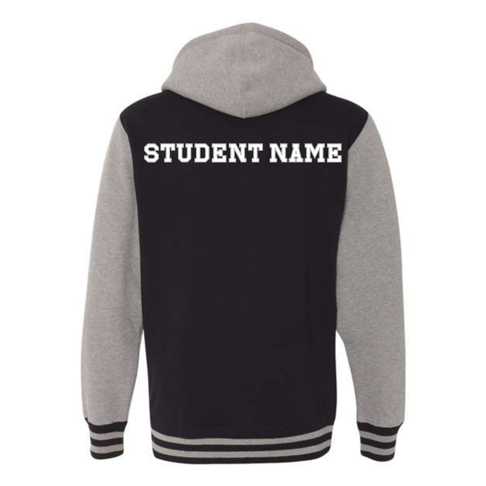 Letterman Style Hoodie Jacket