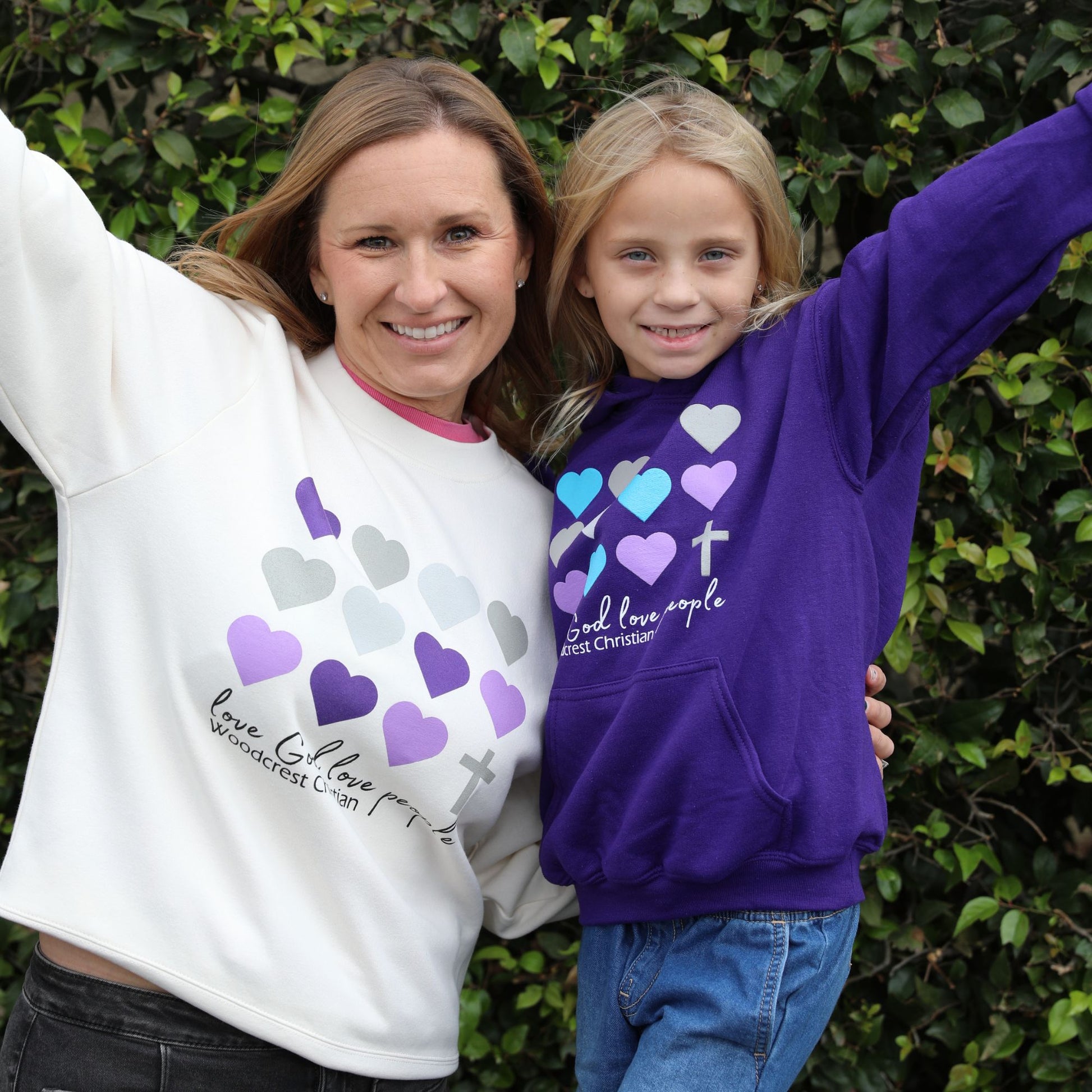 Girls Hearts Sweatershirt