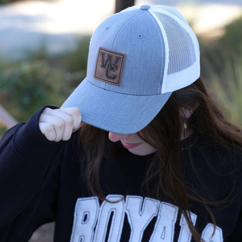 Retro Trucker Mesh Hat with Leather WC Stamp