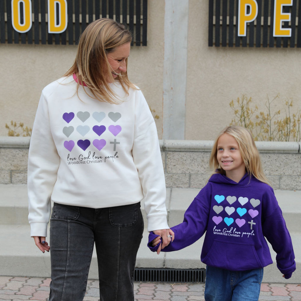 Ladies Hearts Sweatershirt