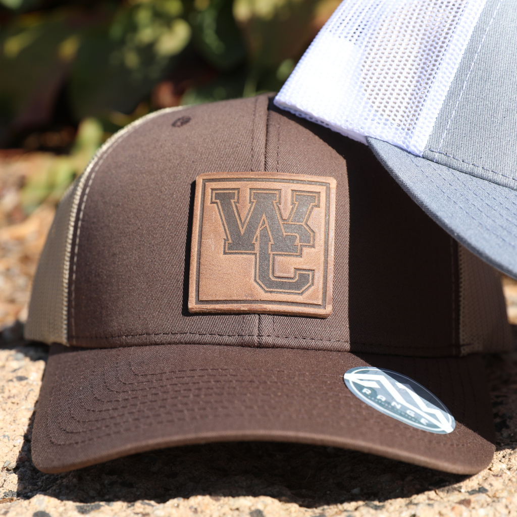 Retro Trucker Mesh Hat with Leather WC Stamp