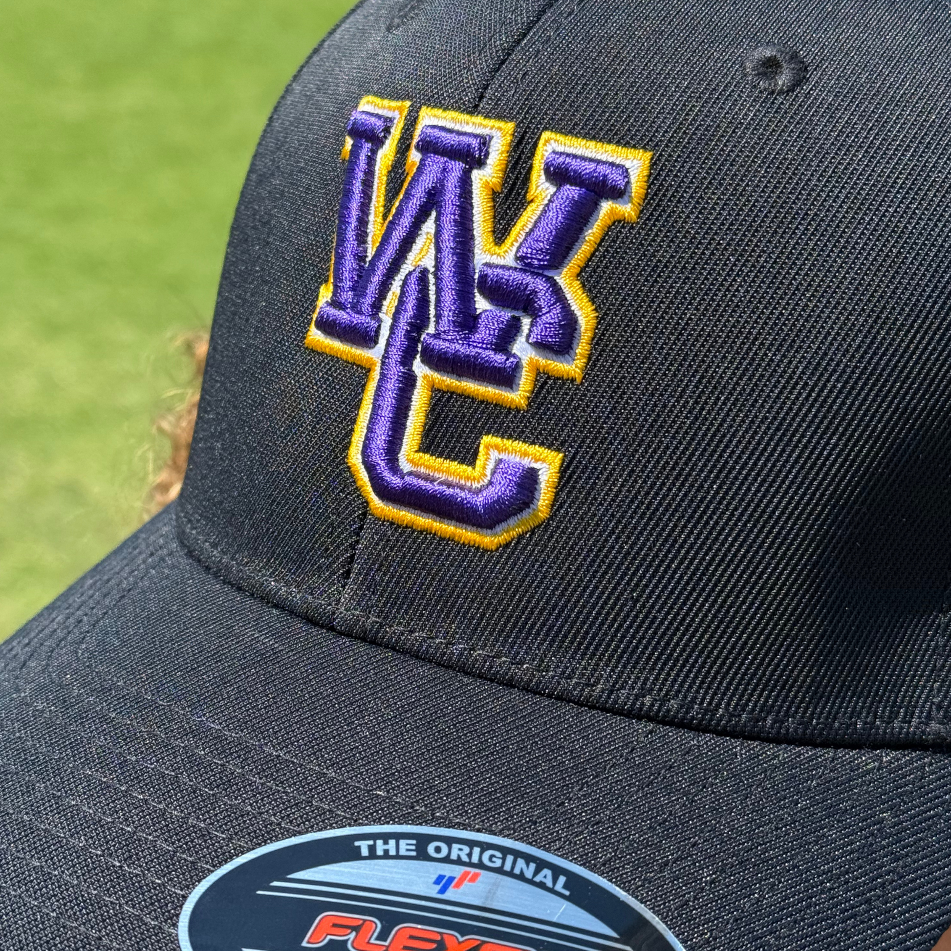 WC Puff Embroidery Flex Fit Hat (Black)