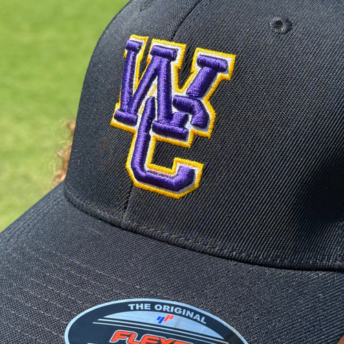 WC Puff Embroidery Flex Fit Hat (Black)