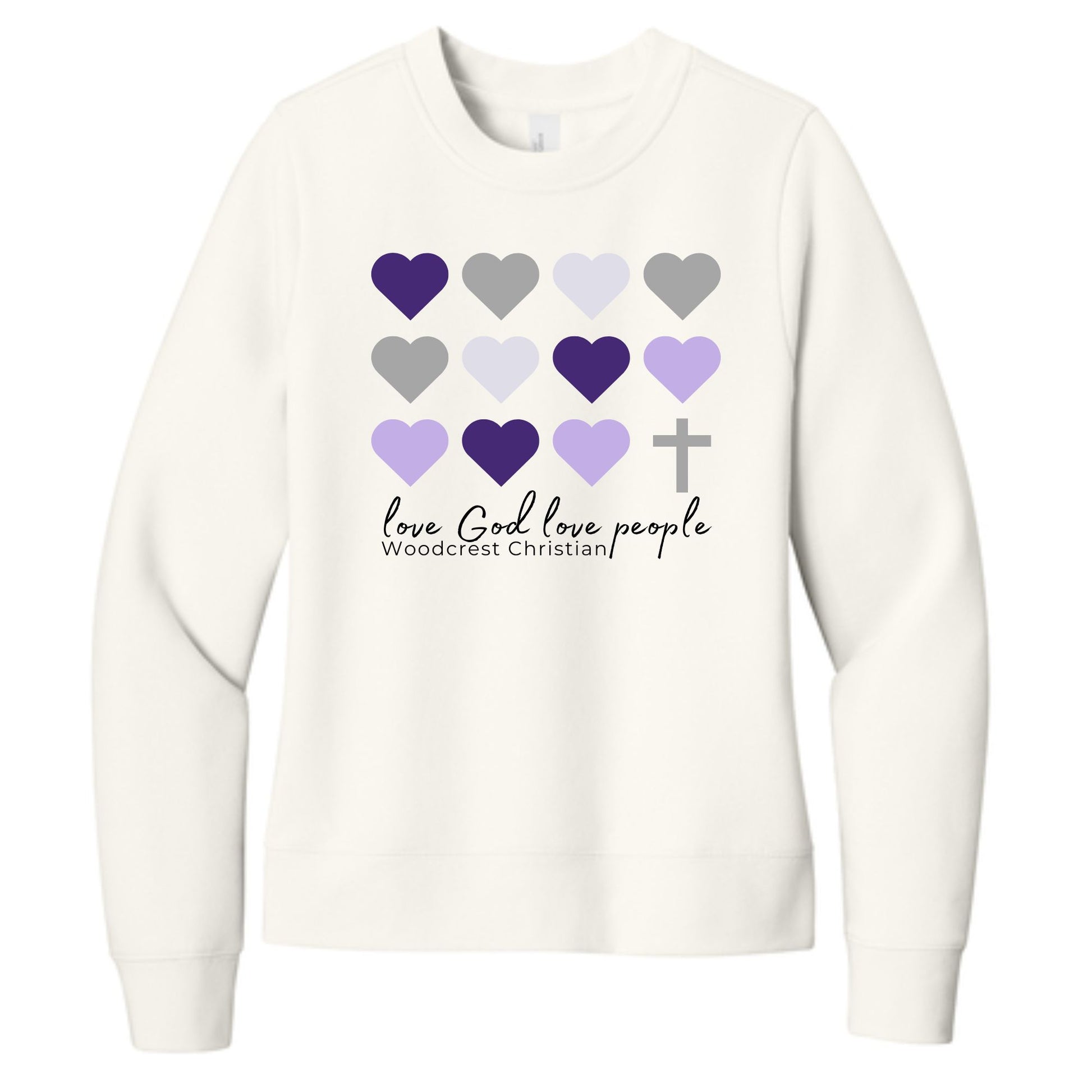 Ladies Hearts Sweatershirt