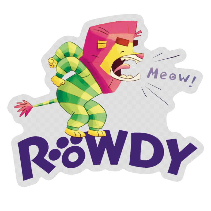 "Rowdy" Clear Sticker