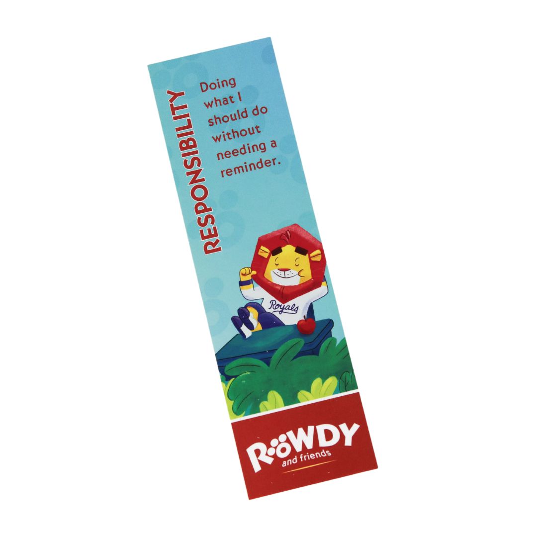 Rowdy and Friends Responsibility Bookmark